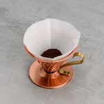 Hario Copper Coffee Dripper High Thermal Conductivity Delicious - - Bridge Coffee Roasters Ltd