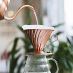 Hario Copper Coffee Dripper High Thermal Conductivity Delicious - - Bridge Coffee Roasters Ltd