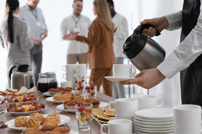 Hotel coffee conference meeting