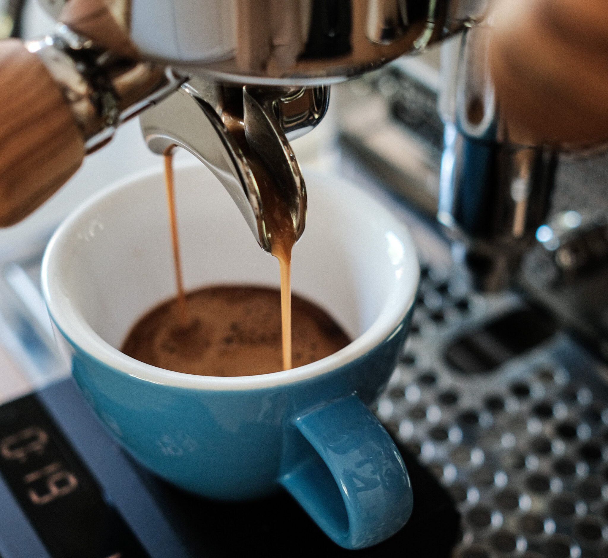 espresso pouring